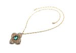 Mariana Necklace Pendant Charming Aquamarine & Moonlight Austrian Crystals Winter 2019 Coll. - Image 2