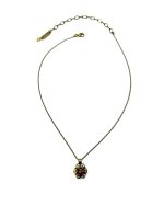 Mariana Necklace Pendant Metallic Sunshine & Topaz Austrian Crystals My Treasures Coll. - Image 2