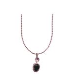 Mariana Necklace Pendant Exquisitely Elegant Jet Black & Lt Rose Austrian Crystals Winter 2019 Coll. - Image 2