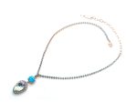 Necklace Pendant By Mariana Winter 2019 Coll. Lapis Lazuli Mineral and Swarovski Crystals - Image 4