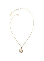 Mariana Necklace Pendant Shimmering White Opal & Clear Austrian Crystals Kalahari Africa Coll. - Image 3