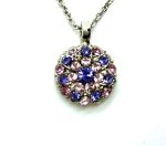 Mariana Pendant Purple, Lavender Guardian Angel Austrian Crystals My Treasures Coll. Rhodium Plated - Image 2