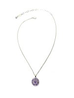 Mariana Pendant Purple, Lavender Guardian Angel Austrian Crystals My Treasures Coll. Rhodium Plated - Image 3