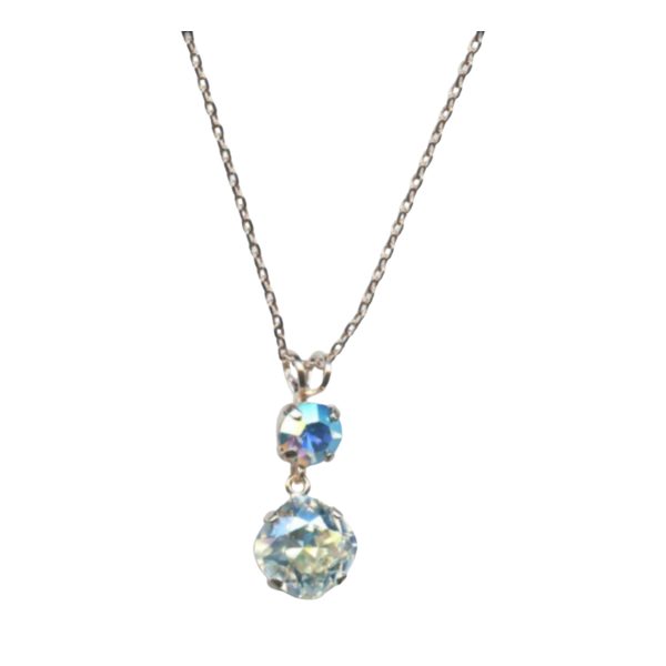 Mariana Necklace Pendant Sassy Aquamarine & Moonlight Austrian Crystals Winter 2019 Coll.