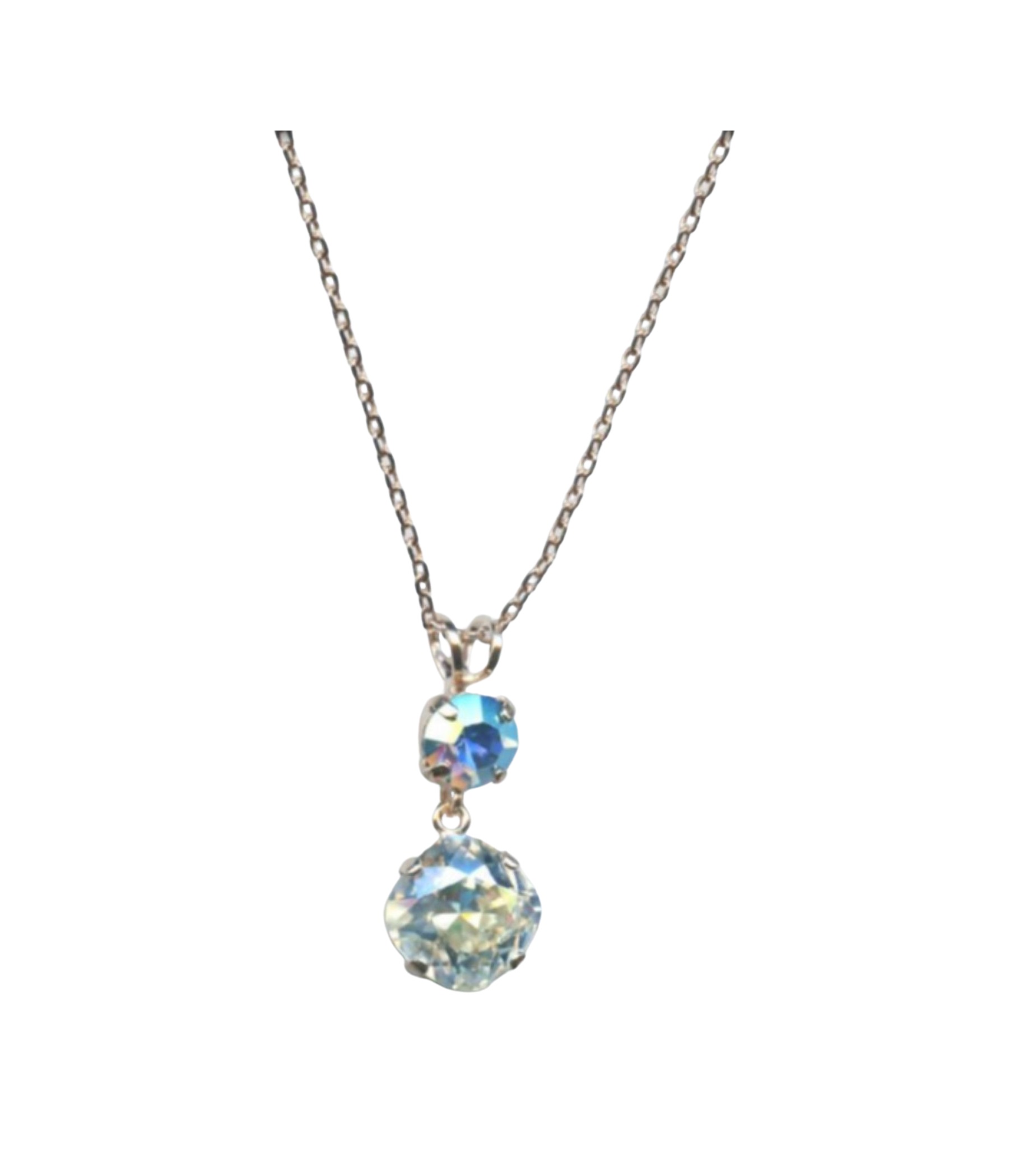 N-5326-0-141-RG (1) Mariana Necklace Pendant Sassy Aquamarine & Moonlight Austrian Crystals Winter 2019 Coll. - Image 1