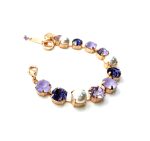 Mariana Bracelet Charming Pearl Mineral & Purples Austrian Crystals Romance Dancing the Night Away Coll. - Image 2