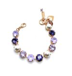 Mariana Bracelet Charming Pearl Mineral & Purples Austrian Crystals Romance Dancing the Night Away Coll. - Image 3