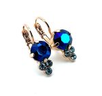 Earrings By Mariana Woman Gorgeous Sapphire and Aquamarine Swarovski Crystals - Image 2