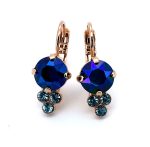 Earrings By Mariana Woman Gorgeous Sapphire and Aquamarine Swarovski Crystals - Image 3