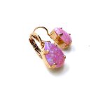 Mariana Earrings Lovely Pear Shaped Rhodochrosite Mineral Winter 2019 Coll. - Image 3