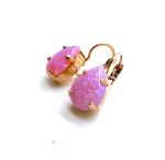 Mariana Earrings Lovely Pear Shaped Rhodochrosite Mineral Winter 2019 Coll. - Image 2