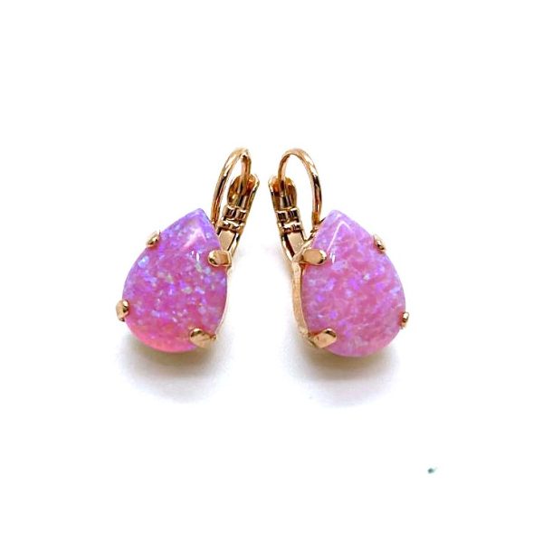 Mariana Earrings Lovely Pear Shaped Rhodochrosite Mineral Winter 2019 Coll.