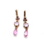 Mariana Earrings Lovely Rose Water Opal, Lt Rose & AB Austrian Crystals My Treasures Coll.