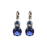 Mariana Earrings Elegant Heliotrope & Lt Sapphire Austrian Crystals Winter 2019 Coll.