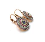 Mariana Earrings Fabulous Multi Color Austrian Crystals Helena My Butterfly Coll. - Image 3