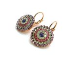 Mariana Earrings Fabulous Multi Color Austrian Crystals Helena My Butterfly Coll. - Image 2