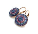 Mariana Earrings Charming Lt Amethyst, Lt Sapphire & Lt Rose Austrian Crystals Winter 2019 Coll. - Image 2