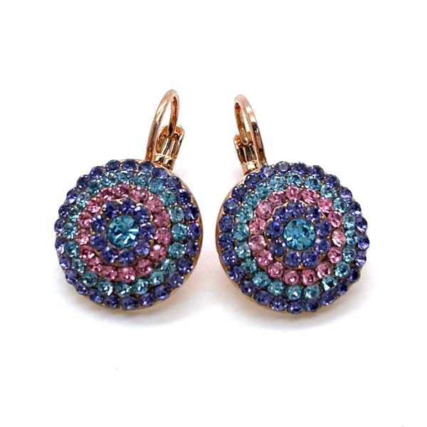 Mariana Earrings Charming Lt Amethyst, Lt Sapphire & Lt Rose Austrian Crystals Winter 2019 Coll.