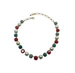 Necklace By Mariana Woman Turquoise Mineral and Siam Swarovski Crystals - Image 2