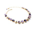 Necklace By Mariana Dancing the Night Away Coll. Charming Pearl Mineral & Purples Austrian Crystals - Image 2