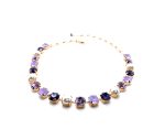Necklace By Mariana Dancing the Night Away Coll. Charming Pearl Mineral & Purples Austrian Crystals