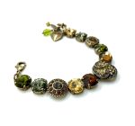 Bracelet By Mariana Odyssey 2018 Coll. Emerald, Colorado Topaz, Sapphire & Black Diamond Swarovski Crystals - Image 2