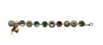 Bracelet By Mariana Woman Jade Mineral and Topaz Swarovski Crystals
