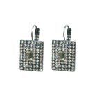 Earrings By Mariana Woman Classy Rectangular Moonlight Swarovski Crystals - Image 2