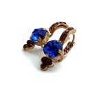 Earrings By Mariana Woman Stunning Royal Blue and Topaz Swarovski Crystals - Image 2