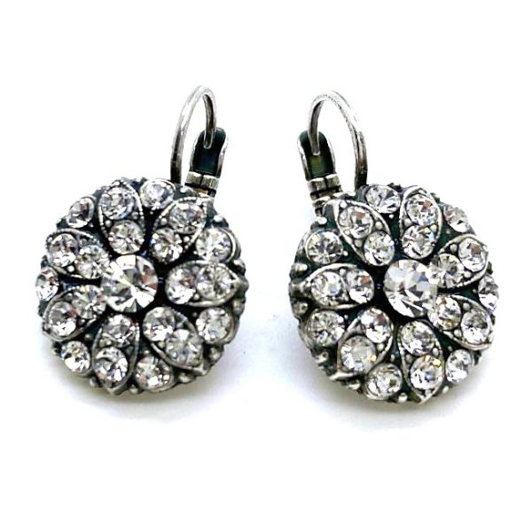 Mariana Earrings Dainty Floral Moonlight Austrian Crystals Odyssey 2018 Coll.