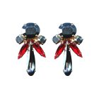Mariana Earrings Sophisticated Jet, Black Diamond & Lt Siam Austrian Crystals Odyssey 2018 Coll.
