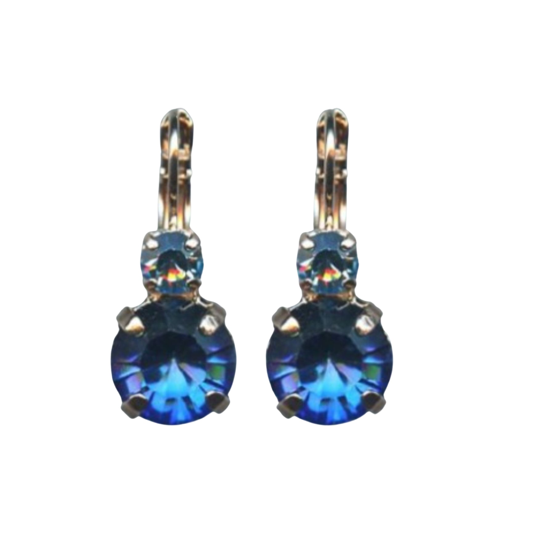 E-1037-144-RG6 (1) Mariana Earrings Gorgeous Sapphire Austrian Crystals Winter 2019 Coll. - Image 1