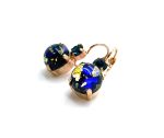 Mariana Earrings Alluring Navy Blue & Blue Goldstone Austrian Crystals City Lights Paradise Coll. - Image 2