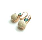 Mariana Earrings Riverstone Mineral & AB Austrian Crystals My Treasures Coll. - Image 2