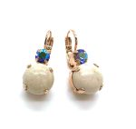 Mariana Earrings Riverstone Mineral & AB Austrian Crystals My Treasures Coll.
