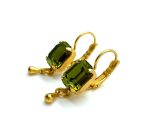 Mariana Earrings Classy Octagon Shaped Olivine Austrian Crystals My Treasures Coll. - Image 2