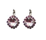 Mariana Earrings Lovely Lt Rose & Amethyst Austrian Crystals Winter 2019 Coll.