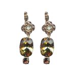 Mariana Earrings Gorgeous Champagne, Vintage Rose, White Opal & Peach Austrian Crystals Winter 2019 Coll.