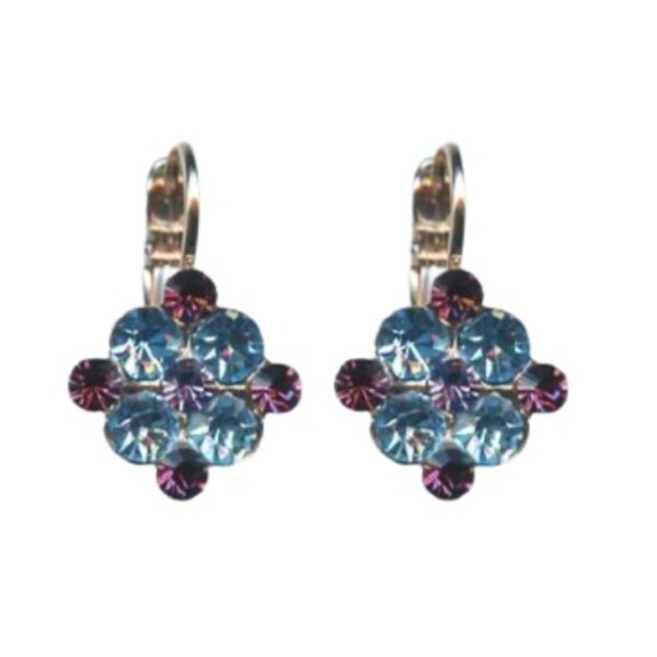 Mariana Earrings Adorable Lt Sapphire & Purples Austrian Crystals Winter 2019 Coll.