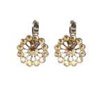 Mariana Earrings Sassy Floral Golden Shadow Austrian Crystals My Treasures Coll.