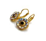 Mariana Earrings Shimmering AB & Siam Austrian Crystals My Treasures Coll. - Image 2