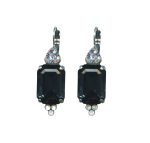 Mariana Earrings Sophisticated Montana Blue, AB & White Opal Austrian Crystals Mood Indigo Odyssey 2018 Coll.