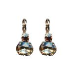 Earrings By Mariana Woman Charming Topaz and Champagne Swarovski Crystals