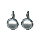 Mariana Earrings Lustrous Pearl Mineral in Silver Plated Odyssey 2018 Coll. - Image 3