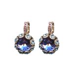Mariana Earrings Classy Tanzanite, Lt Rose & Aquamarine Austrian Crystals Winter 2019 Coll. - Image 2