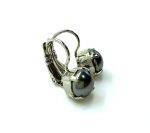 Earrings By Mariana Woman Elegant Dark Grey Pearl Swarovski Crystals Rhodium Plated - Image 3