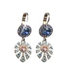 Earrings By Mariana Woman Fashionable Sapphire and Amethyst Swarovski Crystals