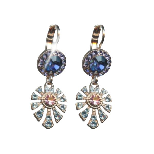 Earrings By Mariana Woman Fashionable Sapphire and Amethyst Swarovski Crystals