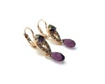 Earrings By Mariana Woman Detailed Obsidian and Velvet Swarovski Crystals - Image 3
