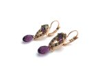 Earrings By Mariana Woman Detailed Obsidian and Velvet Swarovski Crystals - Image 2
